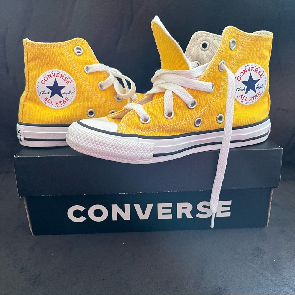 Converse Yellow High Tops